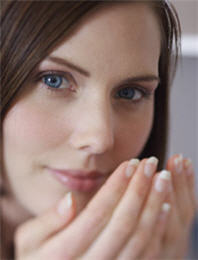 putting essential oils in your palms is a great way to relax!